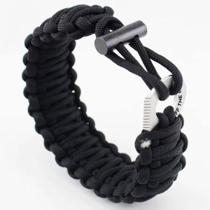 Additional picture of Trixie & Milo Survival Bracelet Black/Orange/Brown