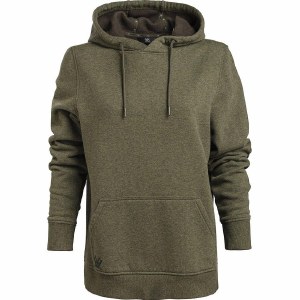 Vortex Womenâ€™s Hoodie Green Heather Comfort Medium