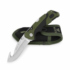 Buck Knife 660GRG Pursuit Folder w/Guthook Large Black/Green