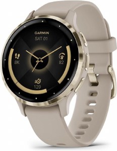 Garmin Venu 3S Soft Gold Stainless French Grey 010-02785-02