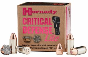 Hornady Critical Defense Lite 9mm Luger 100gr FTX