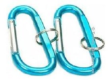World Famous 8mm Accessory Carabiner Not For Climbing Assorted Colours