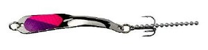 Iron Decoy Steely 3 SHPP Spoon Silver Hot Purple Pink 1/4oz