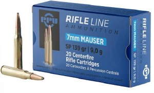 PPU Rifleline 7mm Mauser 139gr Soft Point