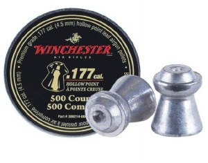 Winchester .177cal Hollow Point Pellet 500ct Tin