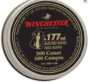 Winchester .177cal Round Nose Pellet 500ct Tin