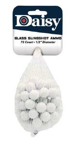 Daisy 1/2" Glass Sling Shot Ammo 100-Count