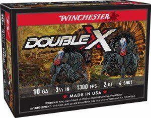 Winchester 10ga Double X Turkey 3.5" #4 Shot 2oz HV 10ct