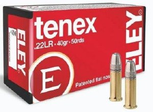 Eley Tenex 22 LR 40gr Patented Flat Nose 50ct