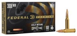 Federal Gold Medal 308win 168gr Open Tip Match Center Strike