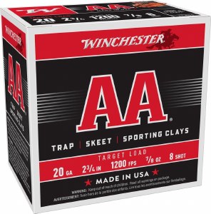 Winchester 20ga 2.75" #8 Shot 7/8oz 25ct AA208