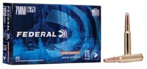 Federal Power Shok 7x57 (Mauser) 175gr JSP RN