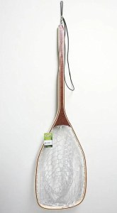 Angler Wooden 37" Landing Net w/Clear Rubber Net