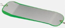 Hot Spot Flasher 11" Green Silver Mylar
