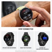 Additional picture of Garmin Venu 4 - 41mm Slate w/Black Silicone Band 010-03013-02