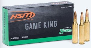 HSM Game King 375 Win 200 Grain Sierra Jacketed Flat Point