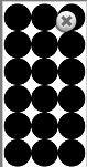 Pro-Shot Products Splatter Shot 1" Target Repair Paster 500-Qty