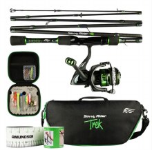 Amundson Savvy Rider Trek Combo 5'6" Medium TRK30 Reel w/Carry Case and Tackle Bag