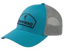 Browning Ladies Cap Browning Emblem Aqua