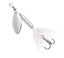 Blue Fox Whip Tail Deep Runner Sz.2 White Silver