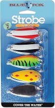 Blue Fox Strobe Spoon 3/8oz 5pk Assorted