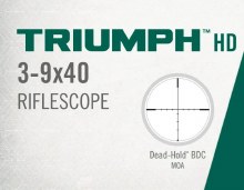 Additional picture of Vortex Triumph HD 3-9 x 40 Dead-Hold BDC MOA SFP Rings Included TRI-3901