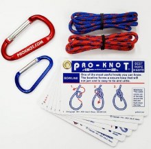 Pro-Knot Fishing Knots Waterproof Plastic Flip Chart 24 Knots Kit