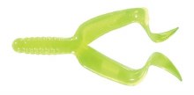 Mister Twister Double Tail 4" Yellow 8pk