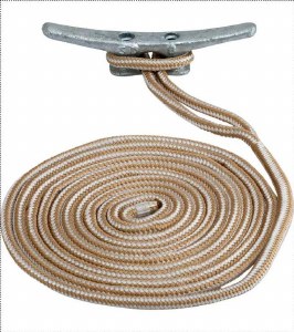 SeaDog Double Braided Dock Line 1/2" X 20' Gold