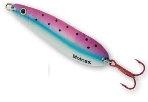 Blue Fox Matrixx Spoon 3.5" Blue Rainbow