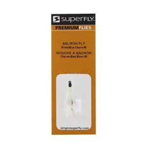 Superfly Salmon Fly #6 White/Blue Charm