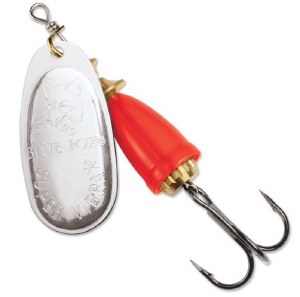 Blue Fox Classic Vibrax #1 Silver Flo Red 1/8oz