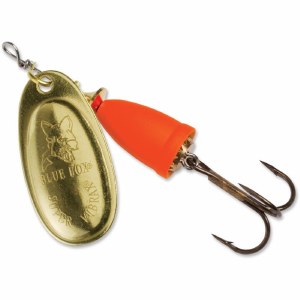 Blue Fox Classic Vibrax #4 Gold Flo Red  3/8oz