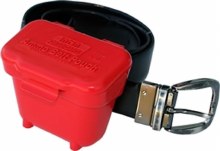 MTM Ammo Case-Gard Belt Pouch 22lr-9mm Red
