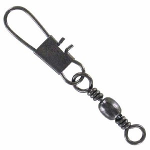 Angler Tackle F124-01 Barrel/Interlock Snap #1 Black