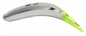 Yakima Bait Flatfish X-4 Metallic Silver Chart Head
