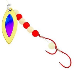 Gibbs Delta Bling Blade Spinner Red/Glow Bead