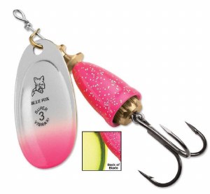 Blue Fox Classic Vibrax #3 Pink Chartreuse Candy Back 1/4oz