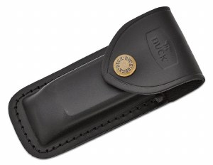 Additional picture of Buck Knife 112 Ranger Folder 3" Clip Blade Ebony/Brass Handle w/Leather Sheath