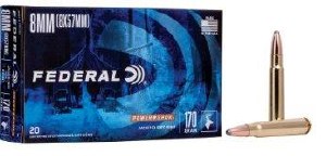 Federal Power Shok 8mm (8x57mm) 170gr Jacketed Soft Point