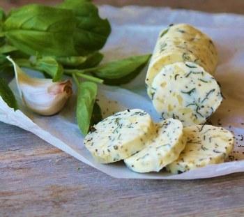 Lemon, Honey, &amp; Basil Compound Butter