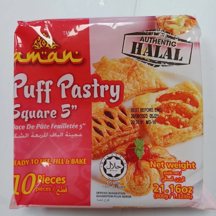 Puff Patry Sheet Square 5" 600g