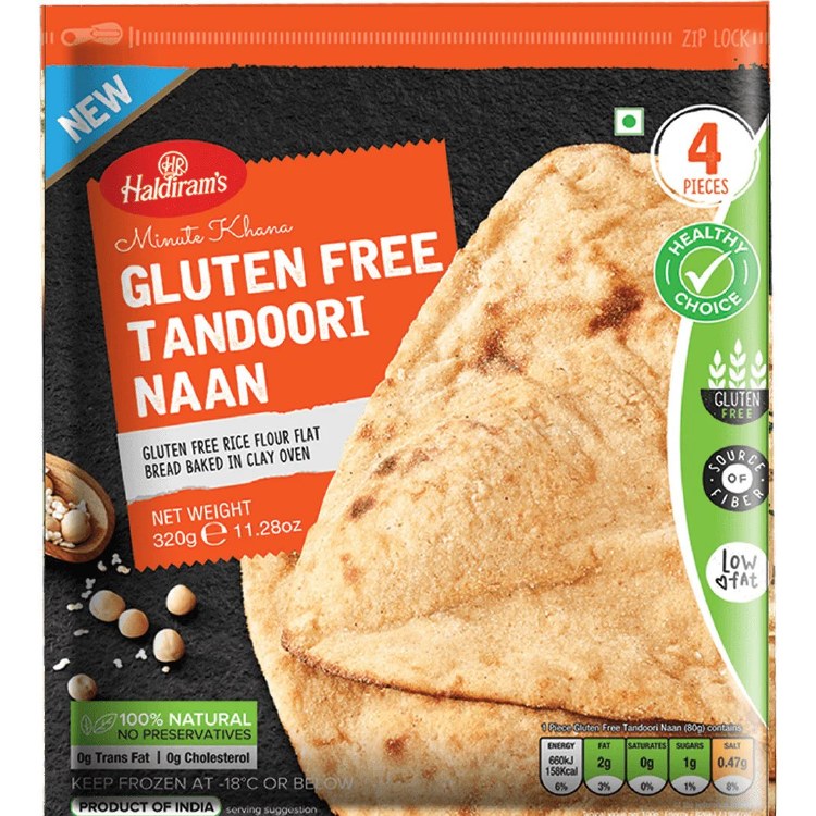 Gluten Free Tandoori Naan 4pc