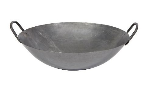 Steel metal kadai 16 inch