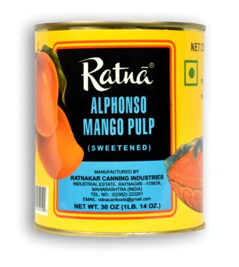 Alphonso mango pulp 30oz