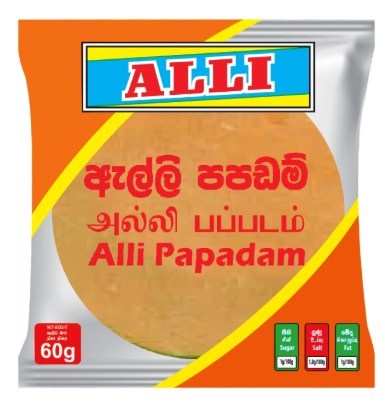 Alli pappadam 60g