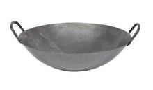 Steel metal kadai 16 inch