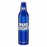 BUD LIGHT 16 OZ.  ALUMINUM BOTTLE