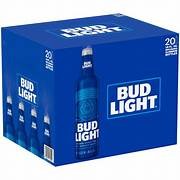 BUD LIGHT 20 PK ALUMINUM BTLS