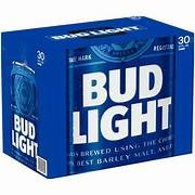 BUD LIGHT 30 PK CAN